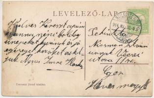 1914 Szilágysomlyó, Simleu Silvaniei; Piac részlet, Nagy Sándor, Barta Károly, Csernecz József üzlet...