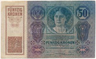 1914. 50K "1050 673925" felülbélyegzés nélkül T:F Adamo K24