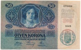 1914. 50K "1045 079459" felülbélyegzés nélkül T:F Adamo K24