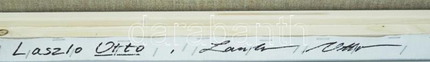 Ottó László (1966-): Origo-metrum Projection [20241125] . Akril, vászon, jelzett a hátoldalán. Egyéb...