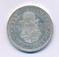 1883KB 1Ft Ag "Ferenc József / Barokk címer" T:XF
Adamo M15