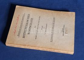 Brockelmann, [Karl]: Mitteltürkischer Wortschatz nach Mahmud al-Kasgaris Divan lugat at-Turk. Bearbe...
