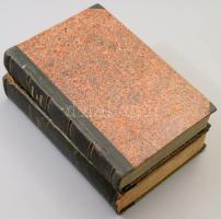 Strassnitzki, Schultz von,: Handbuch der besondern und allgemeinen Arithmetik für Praktiker zunächst für das Selbststudium gemeinverständlich abgefaßt. Wien, 1848. Carl Gerold, 584 p + 48t. Korabeli, aranyozott félbőr kötésben. + Strassnitzki, Schultz von,: Handbuch der Geometrie für Praktiker gemeinverständlich zunächst für das Selbststudium abgefaßt. Wien, 1850. Carl Gerold, 748p. Korabeli, aranyozott félbőr kötésben