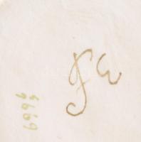 Cseresznyemosó edény, jelzett, hibátlan, m: 15,5 cm