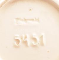 Azonosítatlan jelzéssel antik fajansz tányér. Kézzel festett, jelzett, hibátlan d: 16 cm