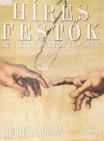 Híres festők 1-105 + 107, 111, 112. füzetek, nem teljes sorozat 7 darab mappában lefűzve