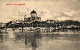 1905 Esztergom, bazilika. Vasúti tőzsde kiadása (fl)