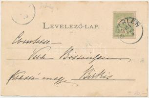 1905 Bethlen, Beclean; Az árvíz által elszakított Szamos híd. Kajári István kiadása / Somes bridge d...