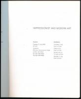 Sotheby's modern és impresszionista művészeti árverésének katalógusa, 2005. Angol nyelven. 185+...
