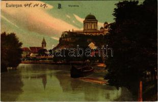 1908 Esztergom, Víziváros, Bazilika, hajó. Buzárovits Gusztáv kiadása (fl)