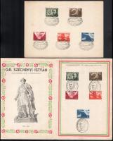 1941 Széchenyi István 2 db emléklap