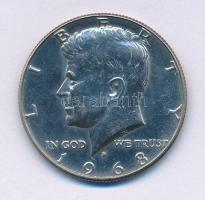 Amerikai Egyesült Államok 1968D 1/2$ Ag "Kennedy" T:AU USA 1968D 1/2 Dollar Ag "Kennedy" C:AU Krause KM#202a