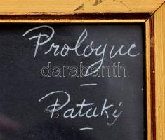 Olvashatatlan jelzéssel: Jelmezterv. Vegyes technika, papír, autográf francia ny. ajánlással Pataky ...