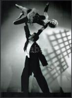 cca 1940 előtti felvételek "mutatványos előadó művészekről", 4 db modern nagyítás, jelzés ...