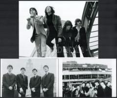 cca 1969 előtt készült felvételek a Beatles együttes tagjairól, 3 db modern nagyítás, jelzés nélkül, Fekete György budapesti fényképész hagyatékából, 15x21 cm és 10x15 cm