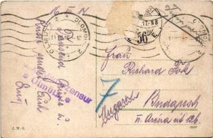 1916 Olomouc, Olmütz; Soldatengrüss / WWI Austro-Hungarian and German military propaganda, Viribus U...