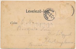 1899 (Vorläufer) Fogaras, Fagaras; Parade-Ausrückung, Kaserne, Schloss, Papier-Mühle / Osztrák-magya...