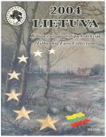 Litvánia 2004. 1c-2E (8xklf) próbaveret forgalmi sor karton dísztokban T:UNC Lithuania 2004. 1 Cent - 2 Euro (8xdiff) trial strike coin set in cardboard case C:UNC