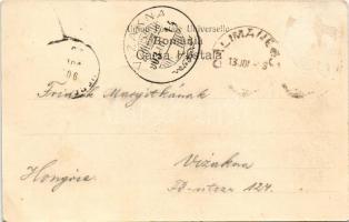 1903 Calimanesti, Calimanesci (Vrancea); O di de sarbatóre in curtea bailor / celebration in the spa...