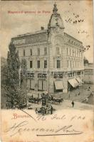 1900 Bucharest, Bukarest, Bucuresti, Bucuresci; Magasinul general de Paris / shop (Rb)