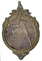 1939. "Magyar Labdarúgók Déli Alszövetsége 1926" kétoldalas, jelzett Ag díjérem füllel, &q...