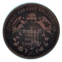 1868KB 1kr Cu "Angyalos címer" T:VF, patina
Adamo M4.1