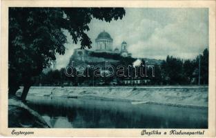 1920 Esztergom, Bazilika a Kis-Duna-parttal (EK)