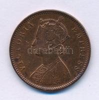 India 1887. 1/4A Cu "Viktória Császárné" T:XF-VF, patina India 1887. 1/4 Anna Cu "Victoria Empress" T:XF-VF, patina Krause KM#486