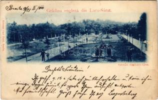 1900 Lacul Sarat (Braila), Parcul Englez / park. Carl Feld (EK)