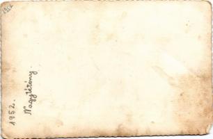 1952 Budapest XXII. Nagytétény, Kinizsi T. foci csapata, labdarúgók, sport / Hungarian football team...