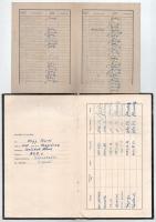 1950-1953 Nehézipari Minisztérium tanulmányi könyve gépipari tagozat hallgatója részére + 3 db szakt...