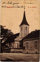 Bácsfalu, Négyfalu, Sacele; Evangélikus templom. St. K. kiadása 248. (W.L. ?) / Lutheran church (szakadás / tear)