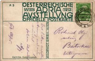 1913 Dubrovnik, Ragusa; Rektorenpalast. Oesterreichische Adria Ausstellung Wien 1913 Officielle Post...