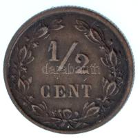 Hollandia 1884. 1/2c bronz T:XF
Netherland 1884 1/2 Cent bronze C:XF
Krause KM#109