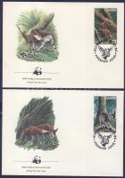 WWF Okapis set on 4 FDC WWF Okapik sor 4 FDC-n WWF Okapi Satz 4 FDC