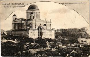 1904 Esztergom, Bazilika a papnevelőintézettel. Kardos Dezső kiadása (EB)