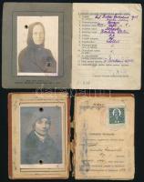 1931 Lakhatási Bizonylat önjogú külföldi számára, fényképes igazolvány + Lakhatási bizonylat a külföldi családtagja számára megviselt állapotban
