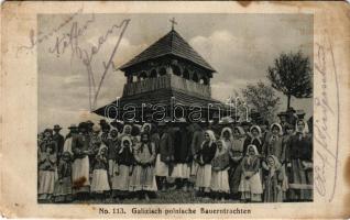 1916 Galizisch polnische Bauerntrachten / Galiciai lengyel népviselet / Galician Polish folklore (EK)