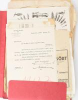 cca 1900-1940 Nagy reklám tétel, főleg fejléces számlák, reklám nyomtatványok, levélpapírok 100 db