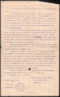 1931 A tihanyi kálvária részére Budapest főváros által felajánlott Golgota átadásához díszes oklevél...