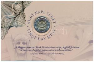 2024. 100Ft "100 éves a Magyar Nemzeti Bank" első napi veret díszcsomagolásban "10459...