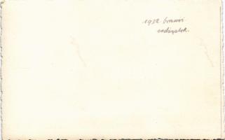 1932 Brassó, Kronstadt, Brasov; vadászat télen, vadászok / hunting in winter, hunters. photo (non PC...