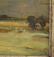 Tornyai jelzéssel: Táj. Olaj, fa. Fakeretben. 31x39,5 cm