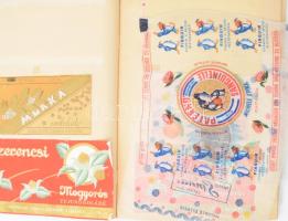 Kb 200 db döntően csokipapír 1960-1980 benne kevés sajtcímke Füzetbe gyűjtve