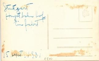 1931 Stuttgart, Hauptbahnhof / railway station. photo (fl)