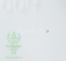 Hollóházi aranykontúrozott madármintás nagyváza, jelzett, hibátlan, m: 36 cm