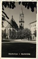 1937 Beszterce, Bistritz, Bistrita; evangélikus templom / Lutheran church. Foto Sport photo