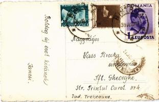 1937 Beszterce, Bistritz, Bistrita; evangélikus templom / Lutheran church. Foto Sport photo