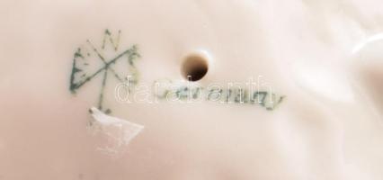 Ens porcelán foxi kutya, jelzett, hibátlan, m: 14,5 cm