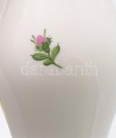 Augarten Wien bécsirózsás váza pár. Jelzett, hibátlan, m: 15 cm